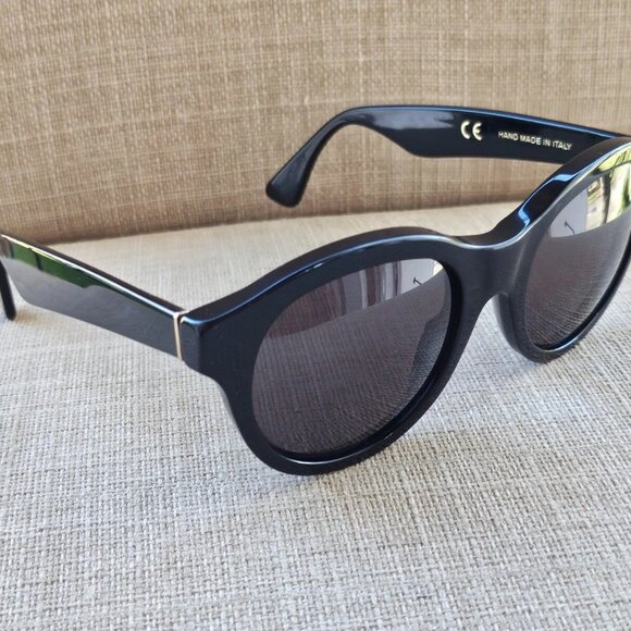 Retrosuperfuture Women Sunglasses Black Frame Eye Wear Hand Made in Italy - Picture 5 of 14